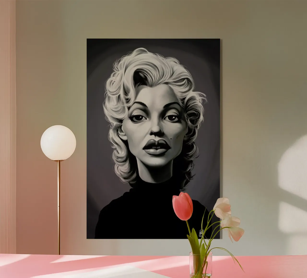 Marylin Monroe plexiglass da Rob Art | Illustration