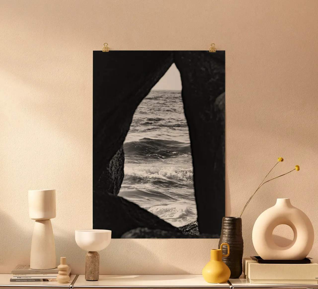 Paesaggio marino #1 carta hahnemühle da rafael campezato
