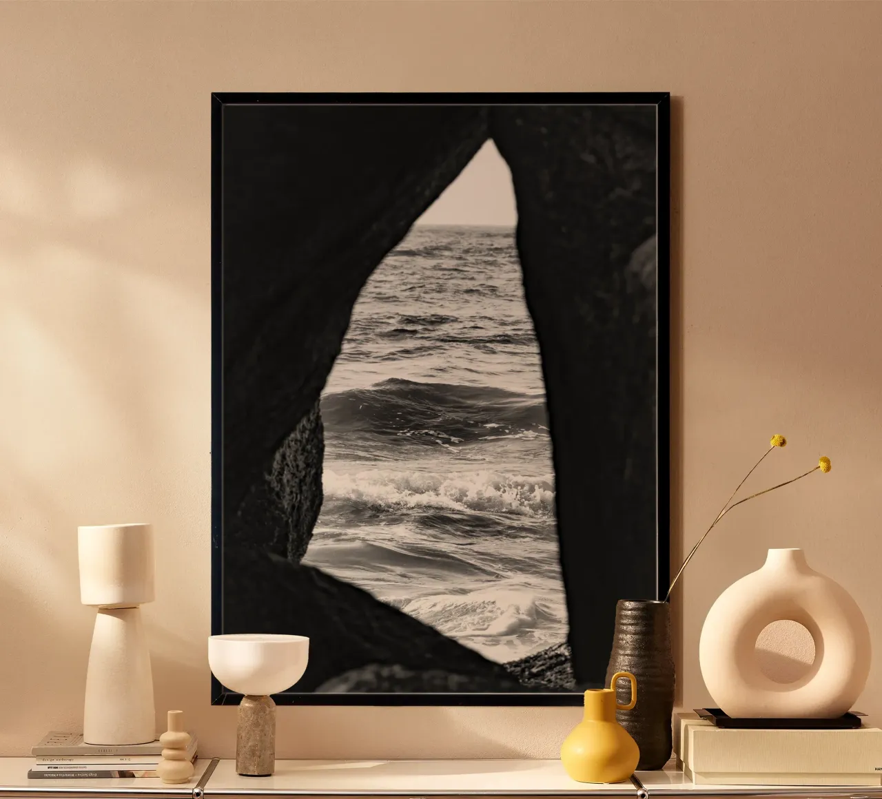 Paesaggio marino #1 carta hahnemühle da rafael campezato