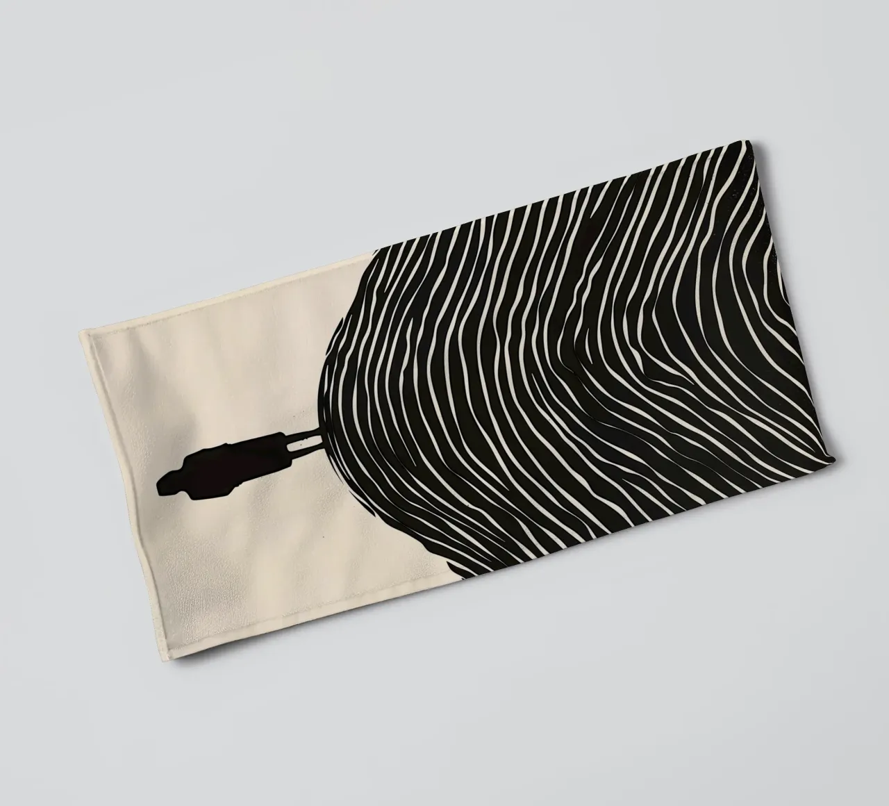 Outlook and overview | Line art printing towel by Autofocus