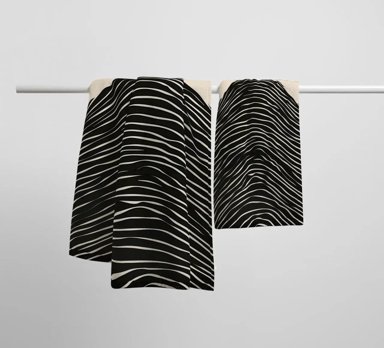 Outlook and overview | Line art printing towel by Autofocus