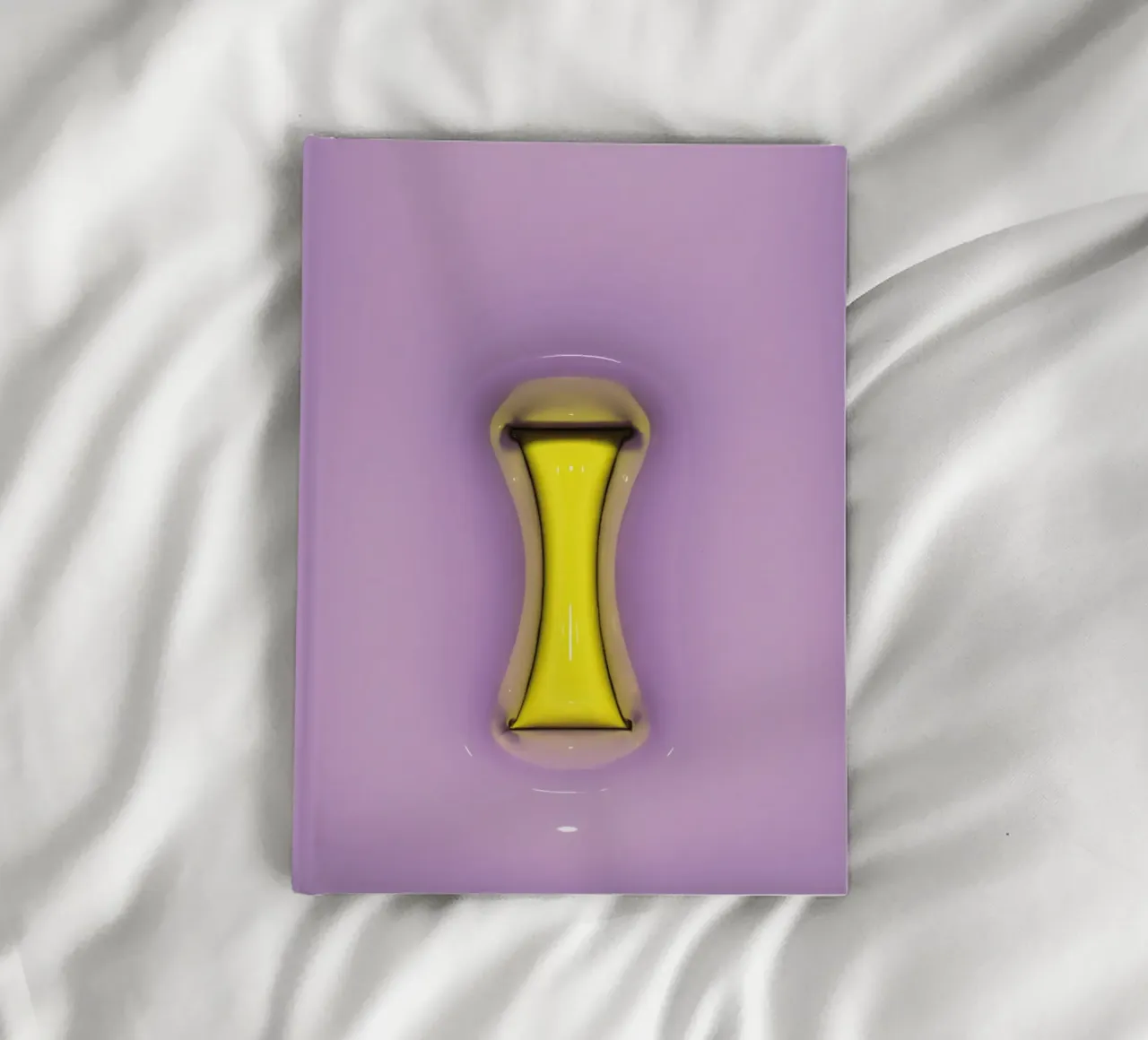 Bubblegum Inflate Initials I Purple notebook by Malou-Studio