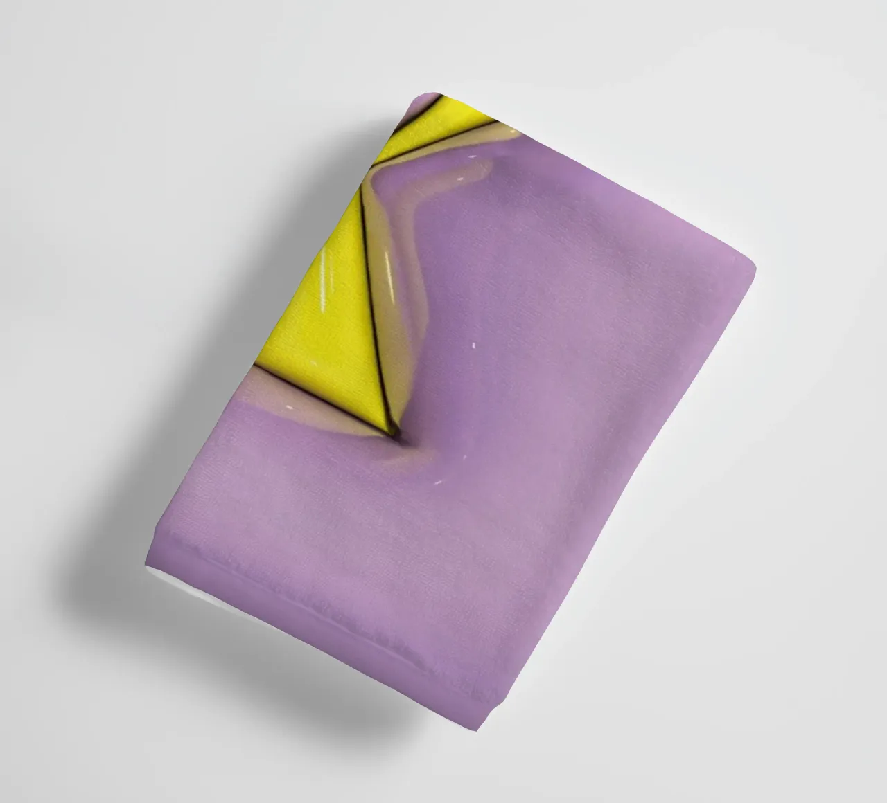 Bubblegum Inflate Initials K Purple towel by Malou-Studio