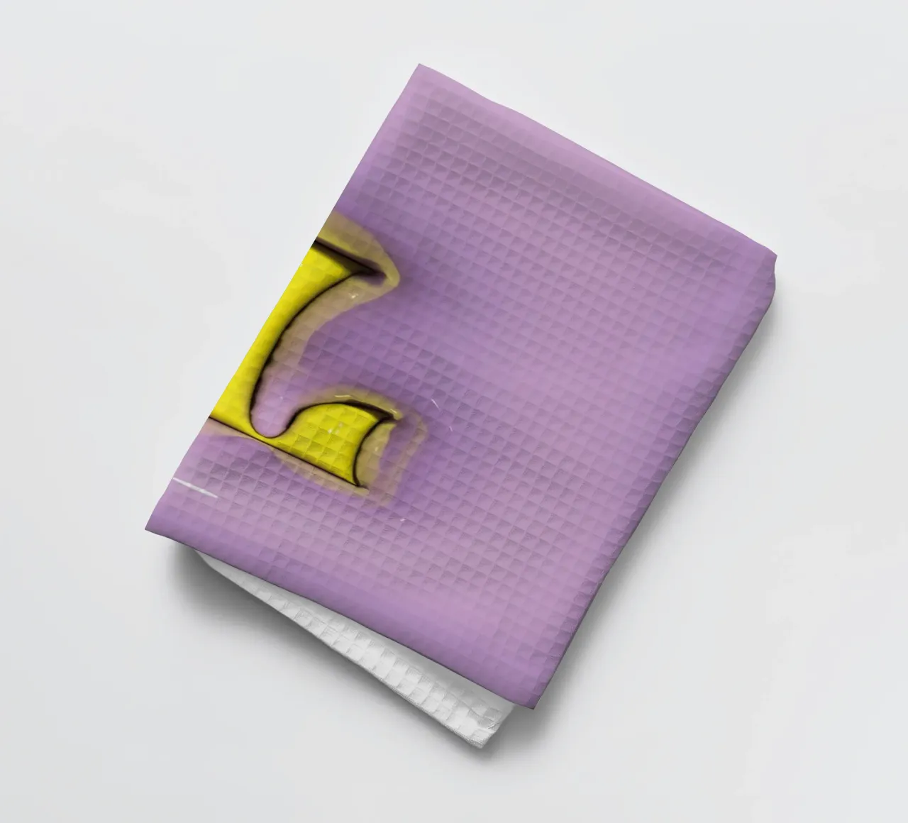 Bubblegum Gonflable Initiales L Violet torchon de Malou-Studio