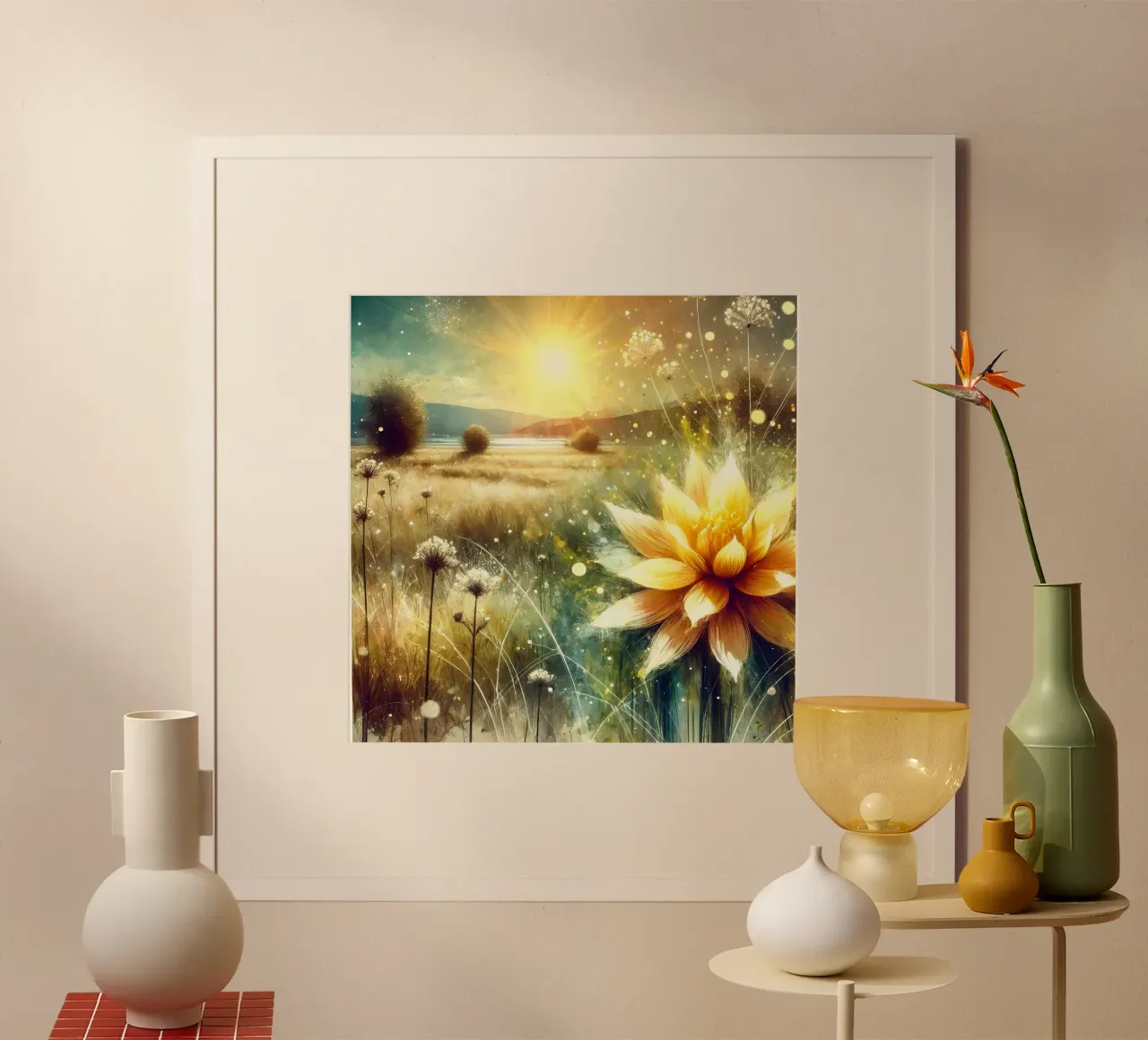 Fiore della vita - stile acquerello poster da spiritual