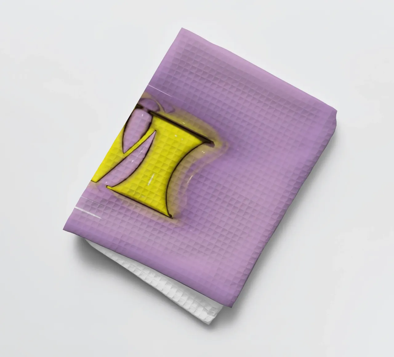 Gonflable Bubblegum Initiales M Violet torchon de Malou-Studio