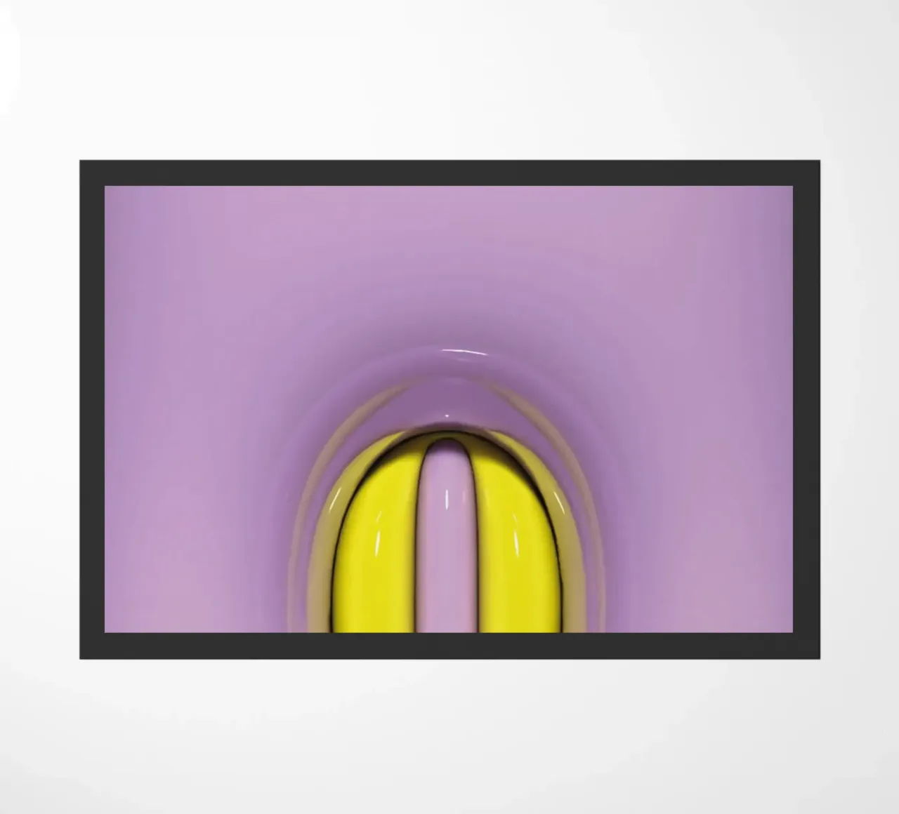 Bubblegum Inflate Initials O Purple doormat by Malou-Studio