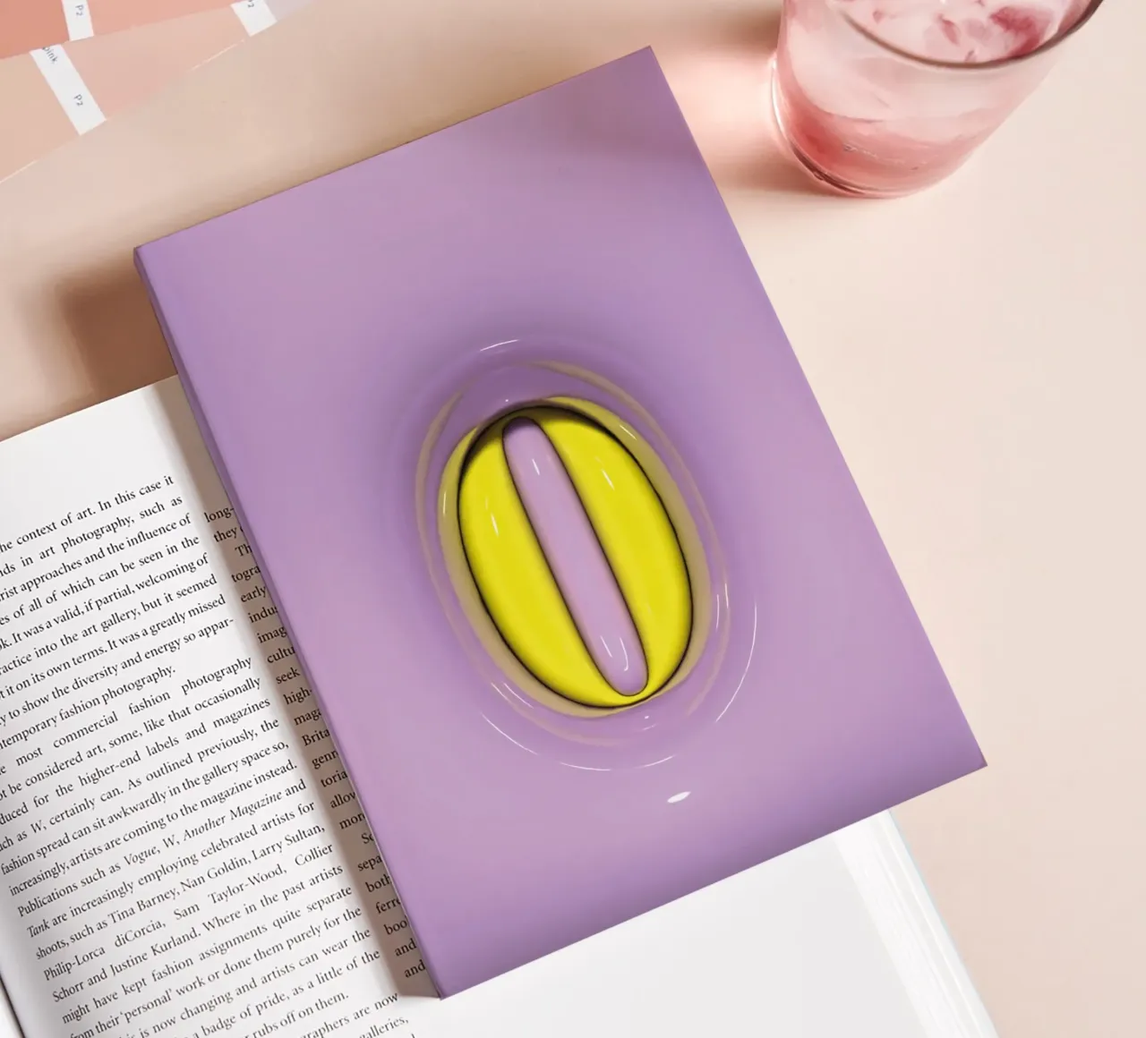 Bubblegum Inflate Initials O Purple notebook by Malou-Studio
