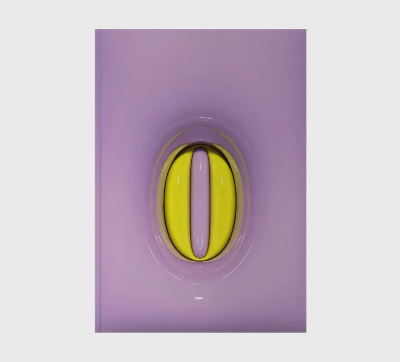 Bubblegum Inflate Initials O Purple notebook by Malou-Studio