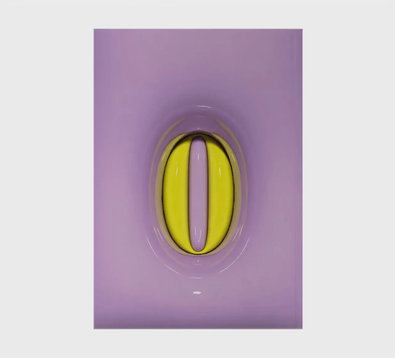 Bubblegum Inflate Initials O Purple notebook by Malou-Studio