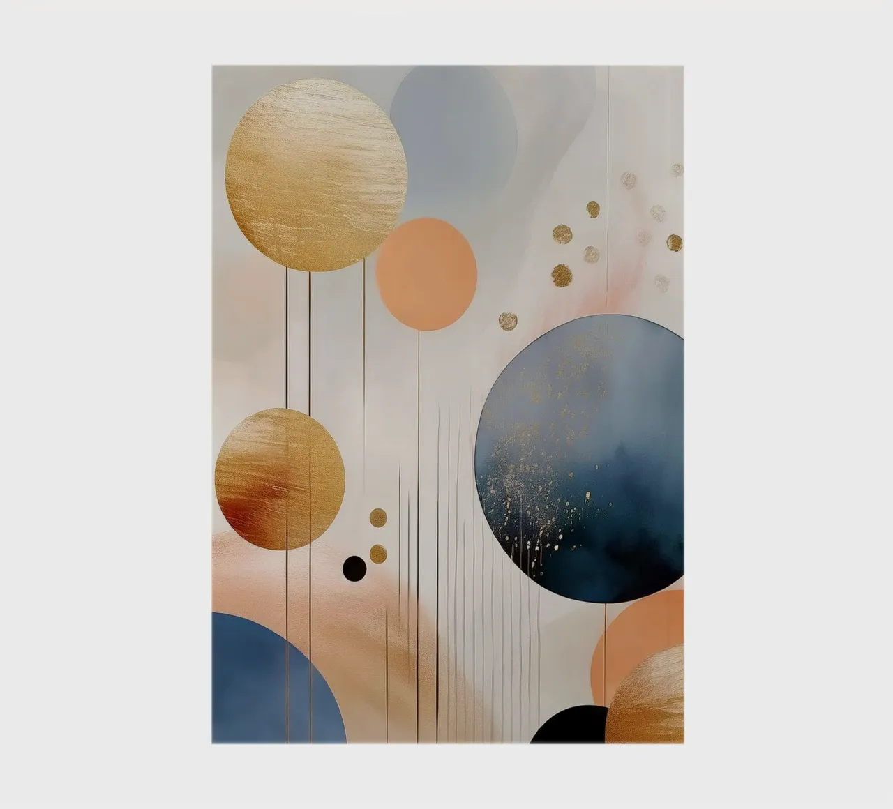 Abstract Shapes #1 notebook by Hightown Design