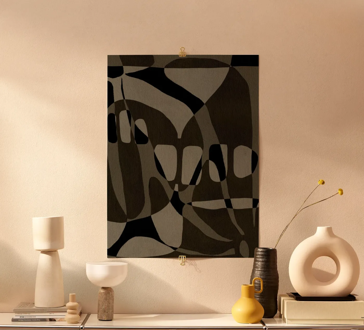 Contour - 1 poster by Shatha Al Dafai