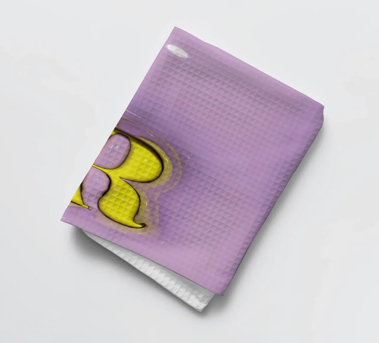 Gonflable Bubblegum Initiales R violet torchon de Malou-Studio