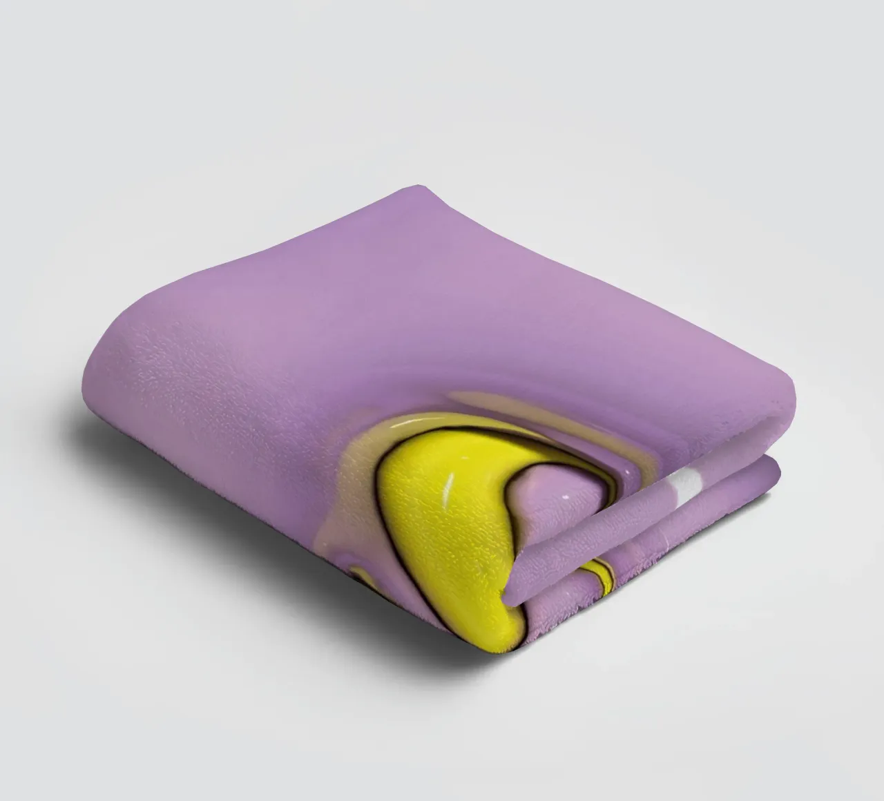Bubblegum Inflate Initials S Purple towel by Malou-Studio