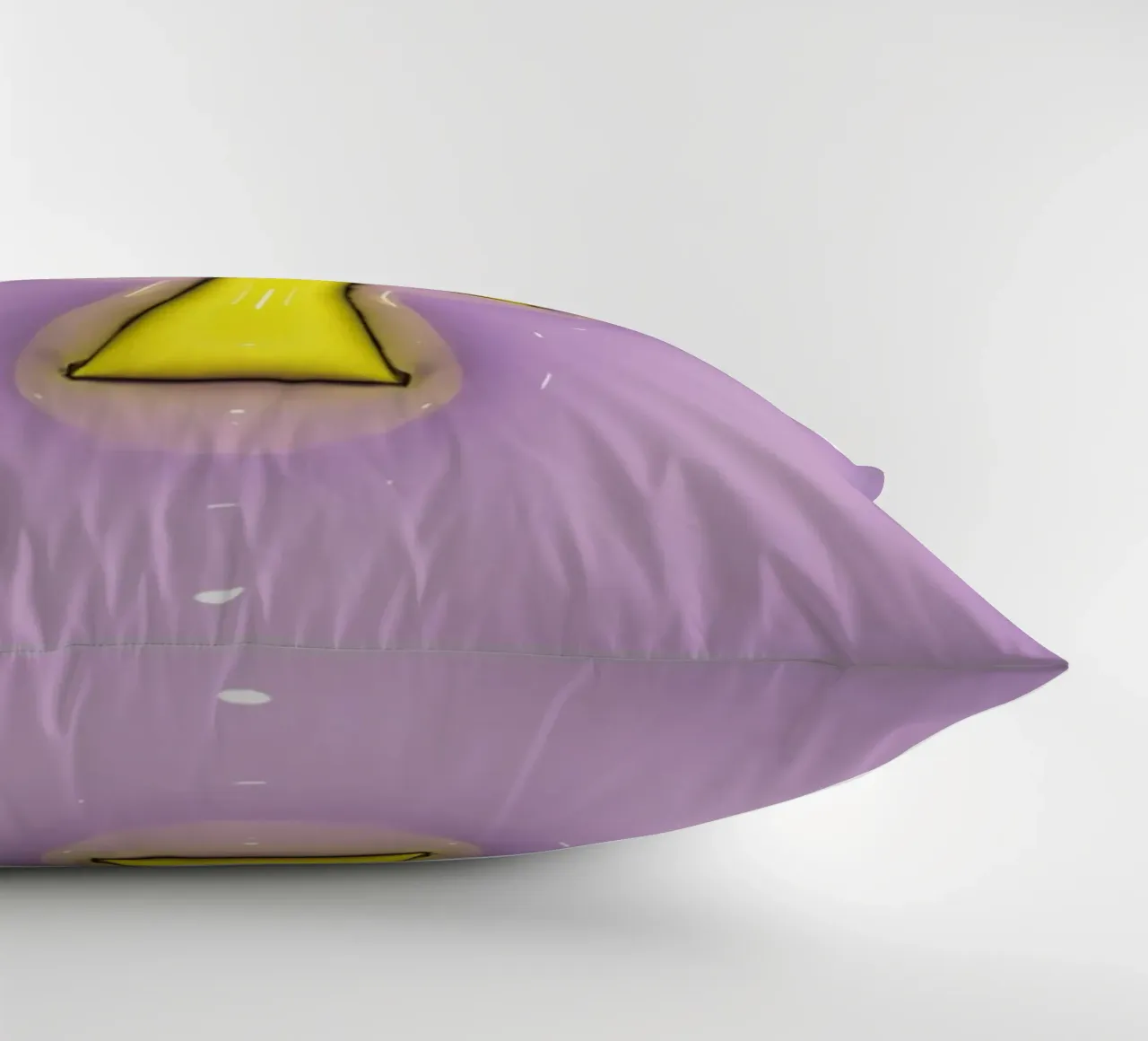 Bubblegum Inflate Initials T Purple decorative cushion by Malou-Studio