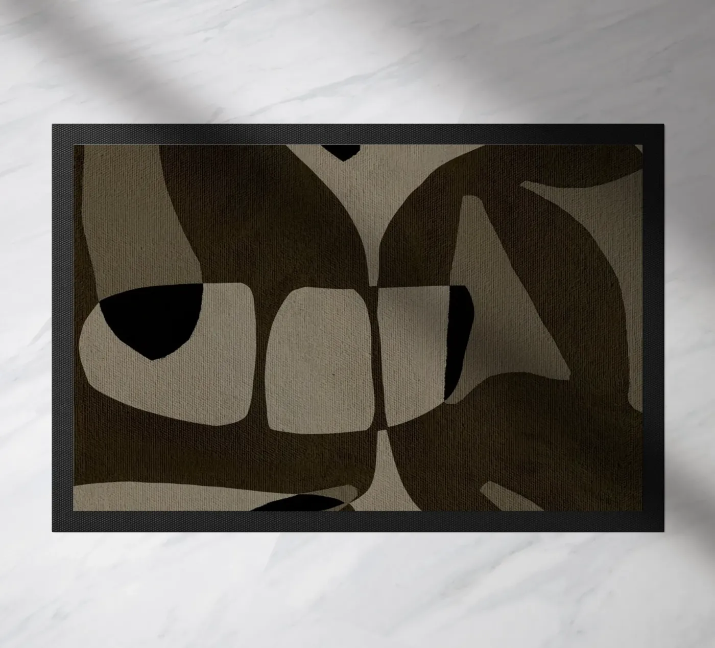 Contour - 2 deurmat van Shatha Al Dafai