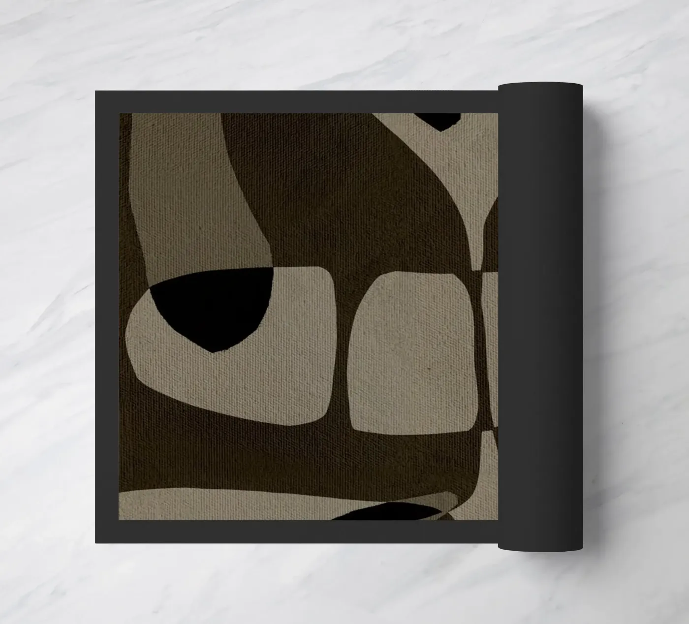 Contour - 2 deurmat van Shatha Al Dafai
