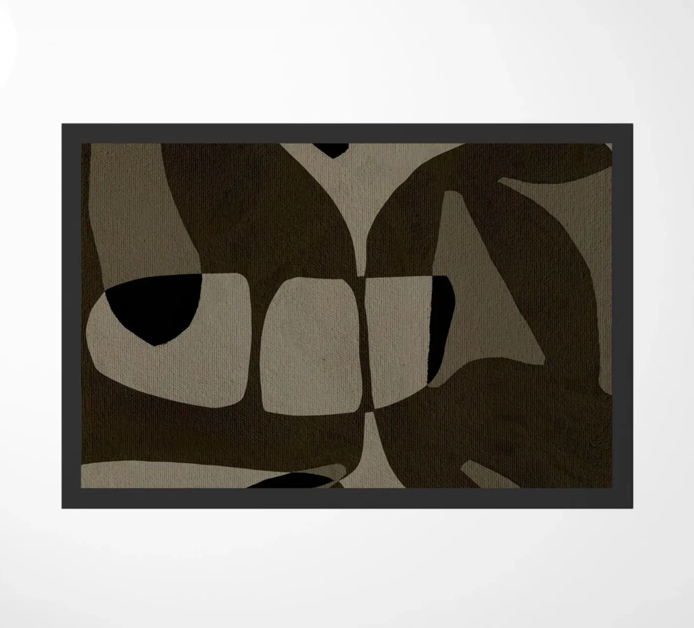 Contour - 2 deurmat van Shatha Al Dafai