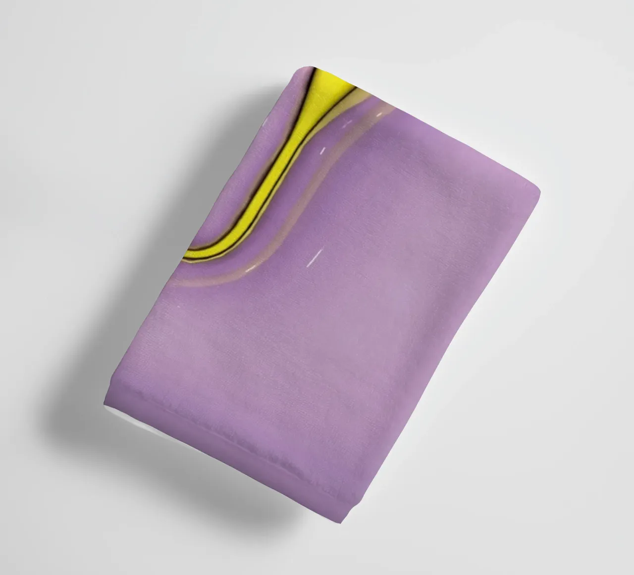 Bubblegum Inflate Initials U Purple towel by Malou-Studio