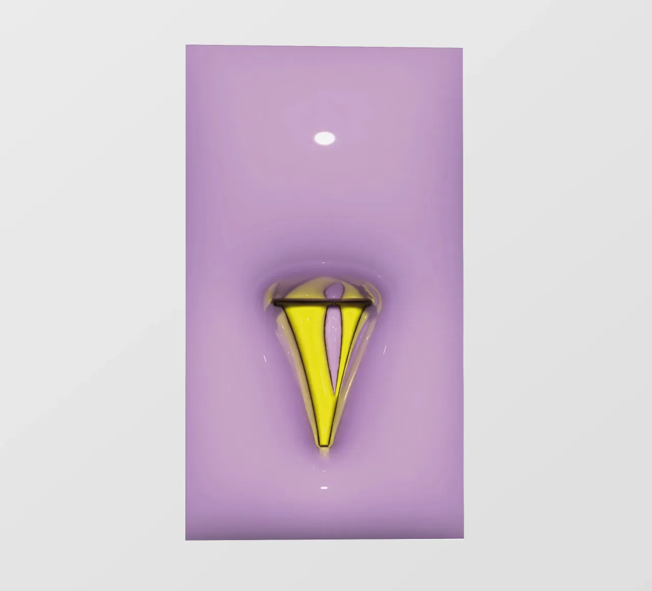 Gonfiaggio Bubblegum Iniziali V Viola telo in pvc da Malou-Studio