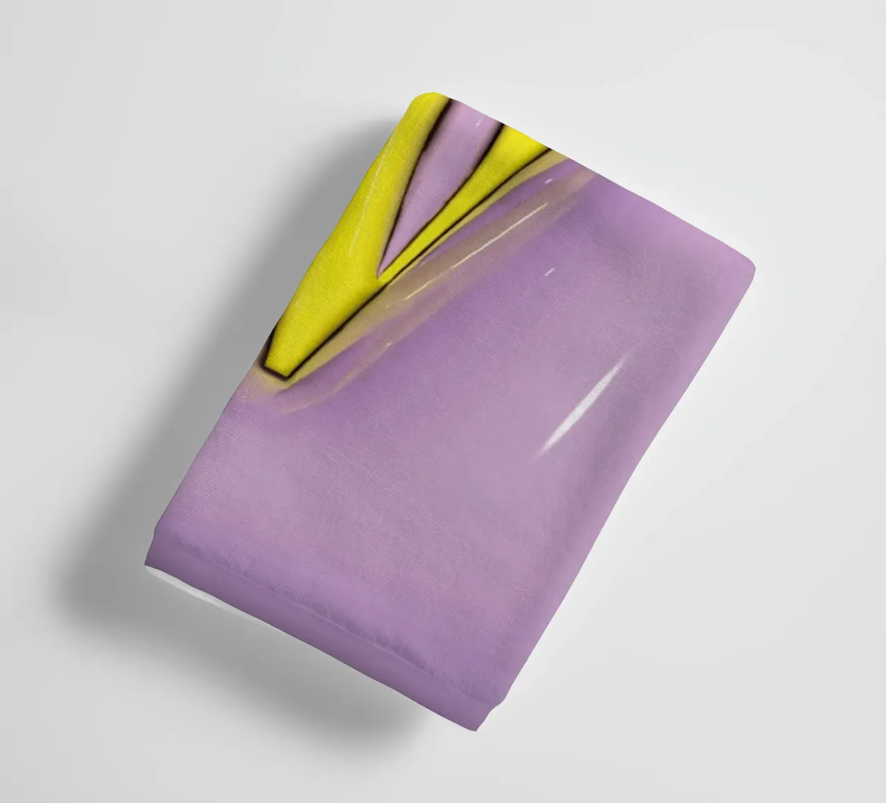 Bubblegum Inflate Initials W Purple towel by Malou-Studio