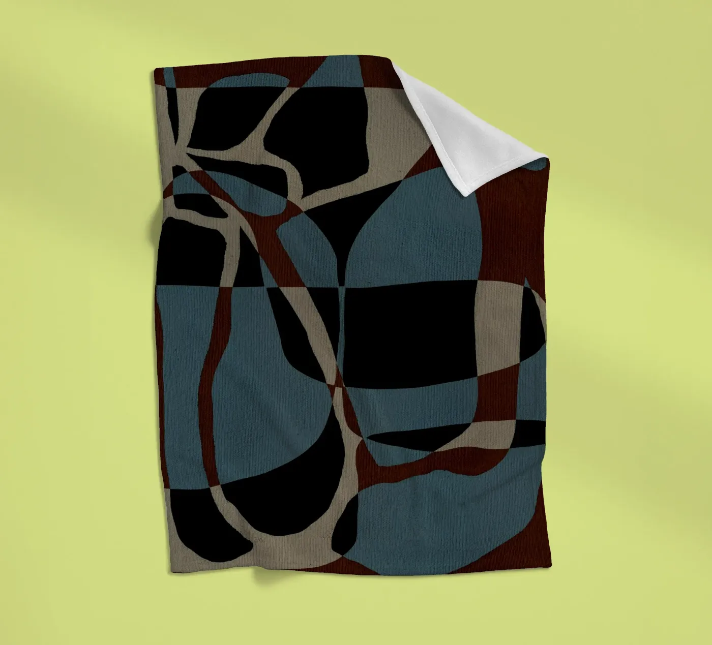 Contour - 3 fleecedeken van Shatha Al Dafai