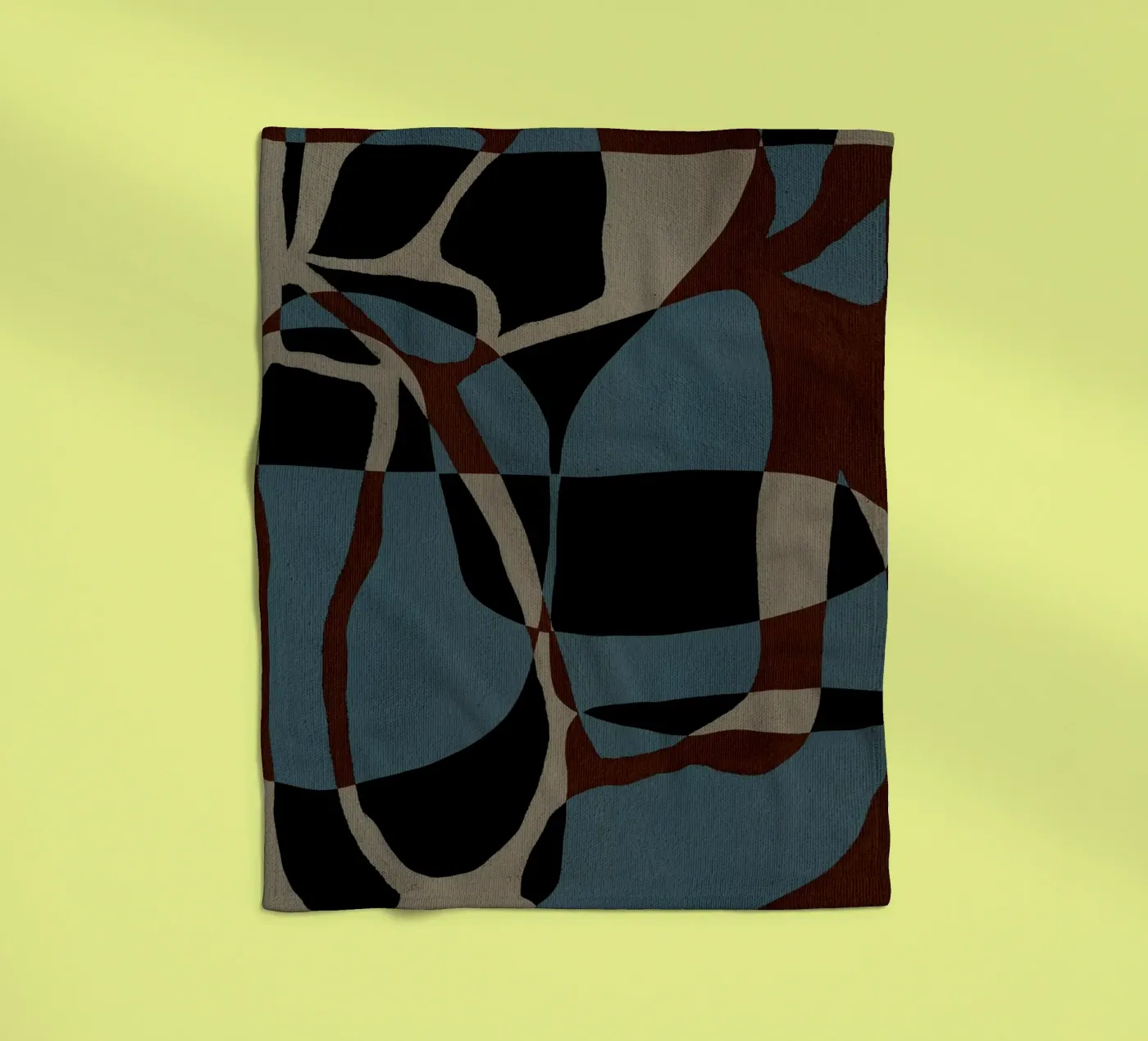 Contour - 3 fleecedeken van Shatha Al Dafai