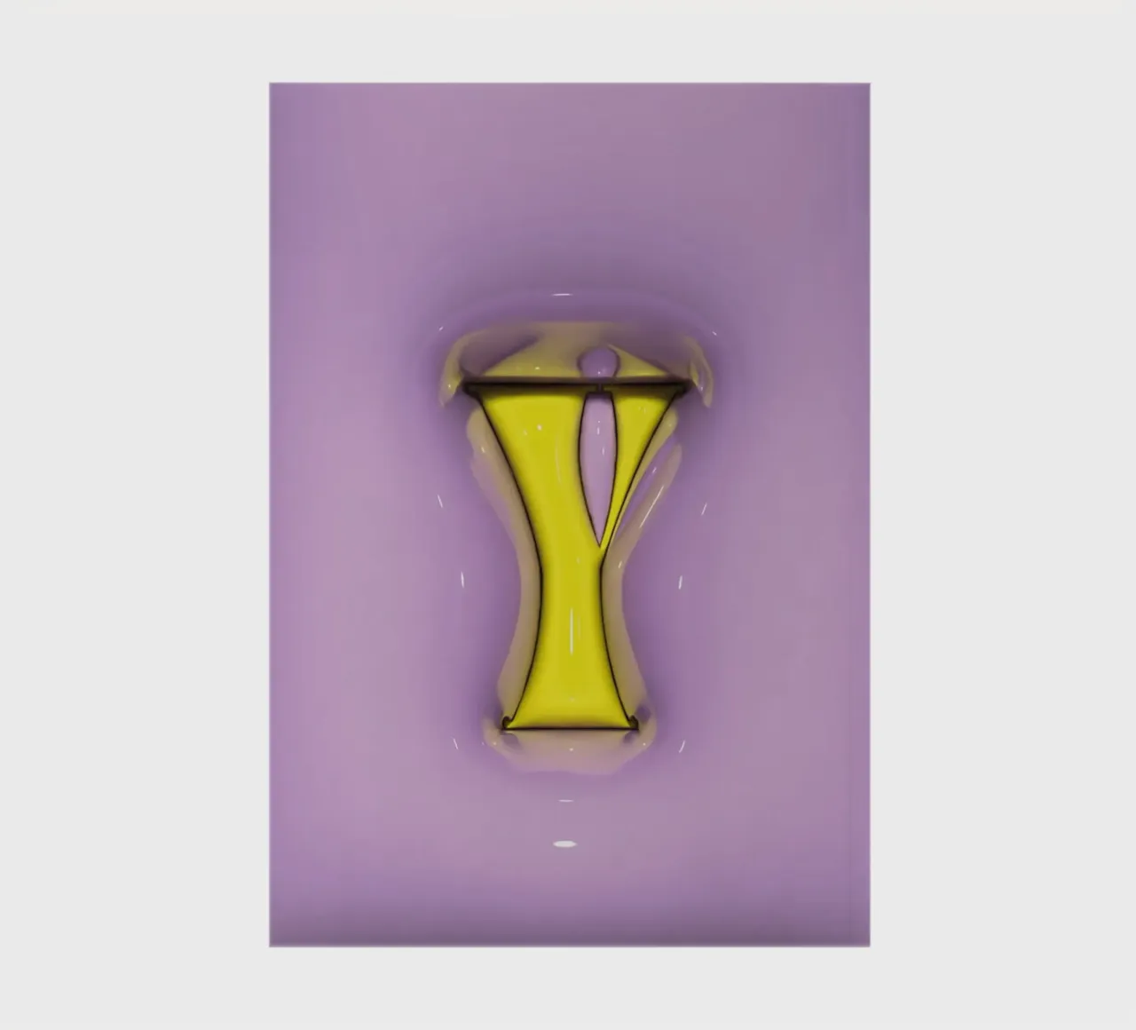 Bubblegum Inflate Initials Y Purple notebook by Malou-Studio