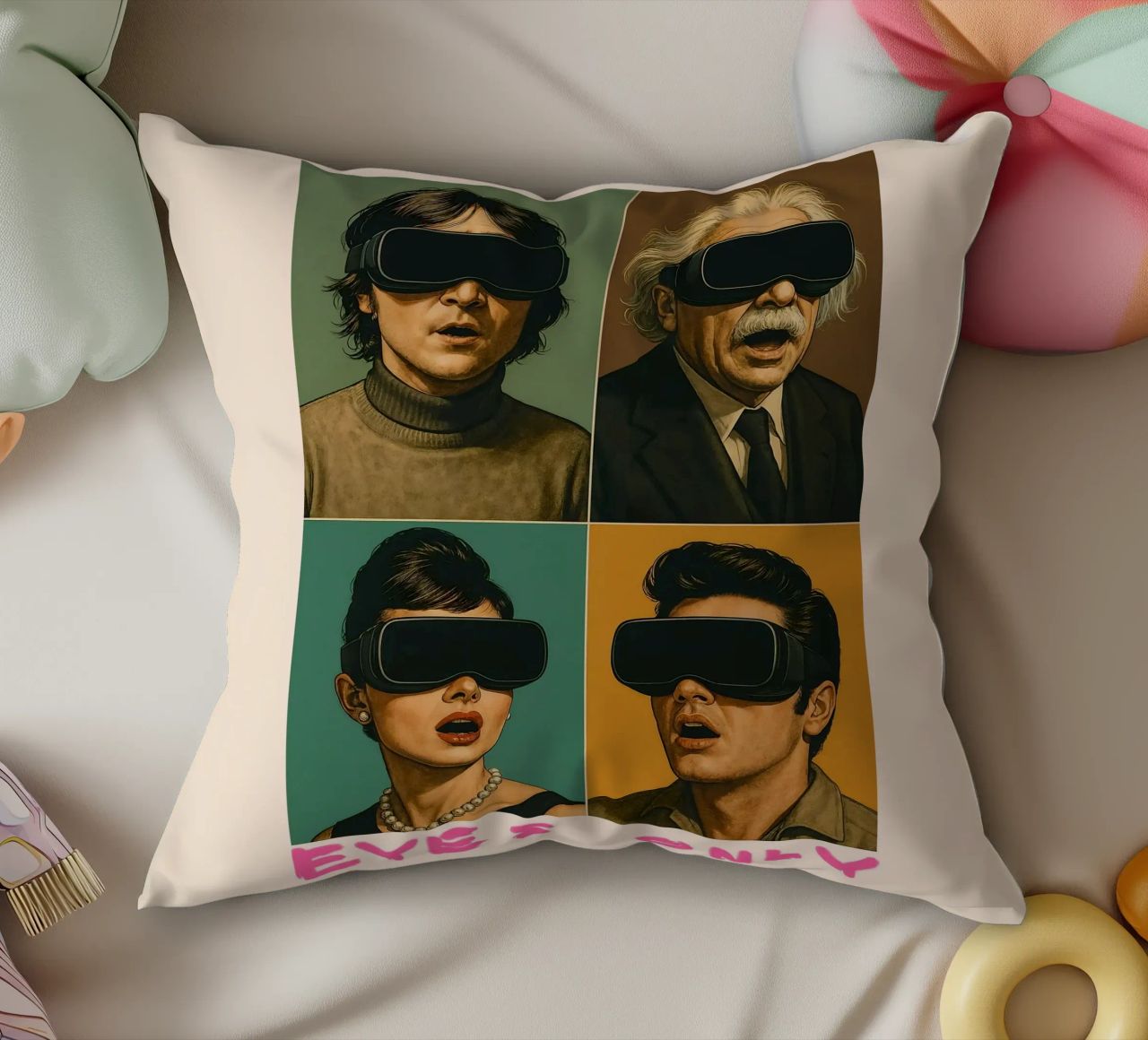 EYES ONLY – Icons in VR cuscino da Studio Mooodz