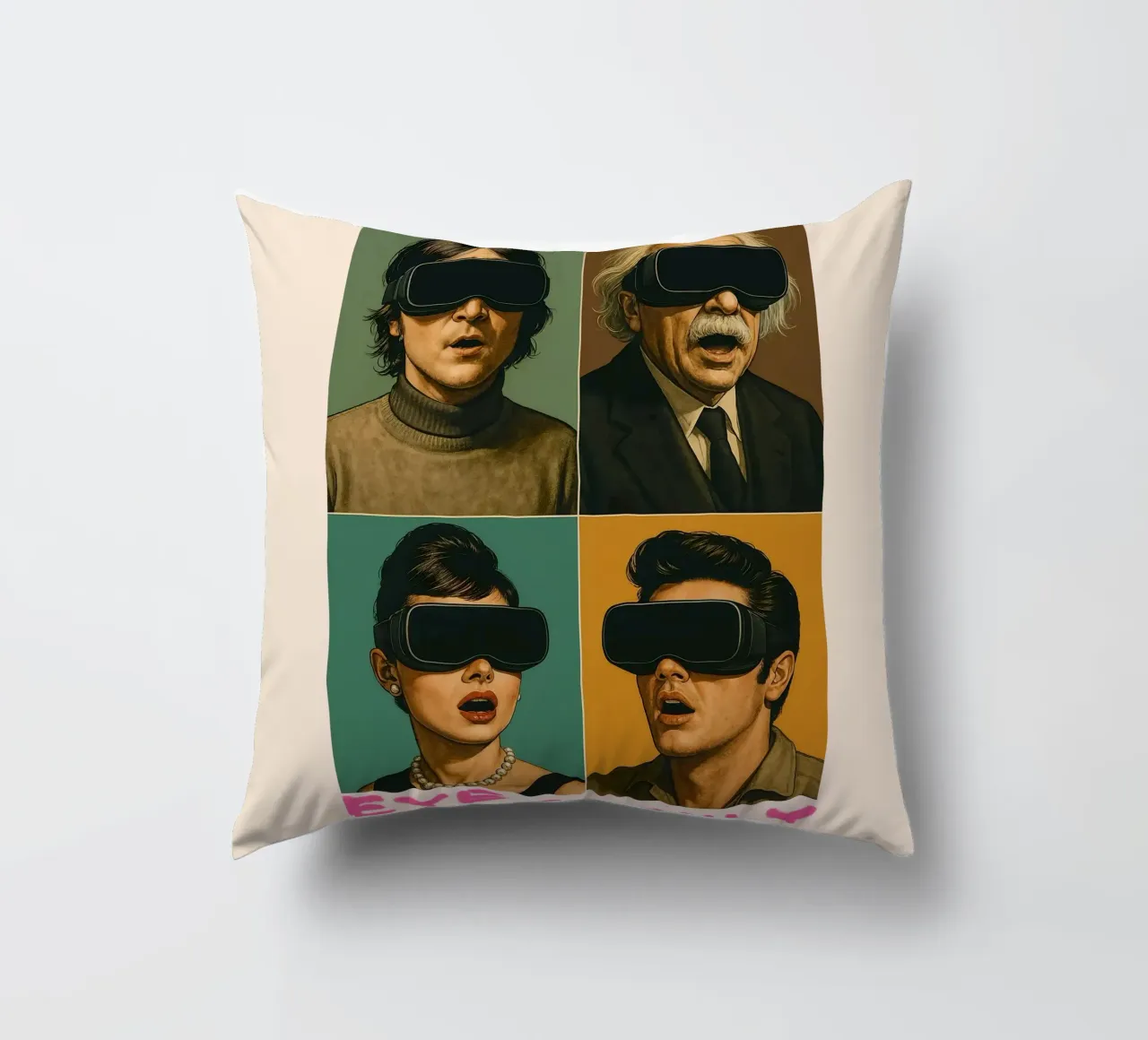EYES ONLY – Icons in VR decorative cushion by Studio Mooodz