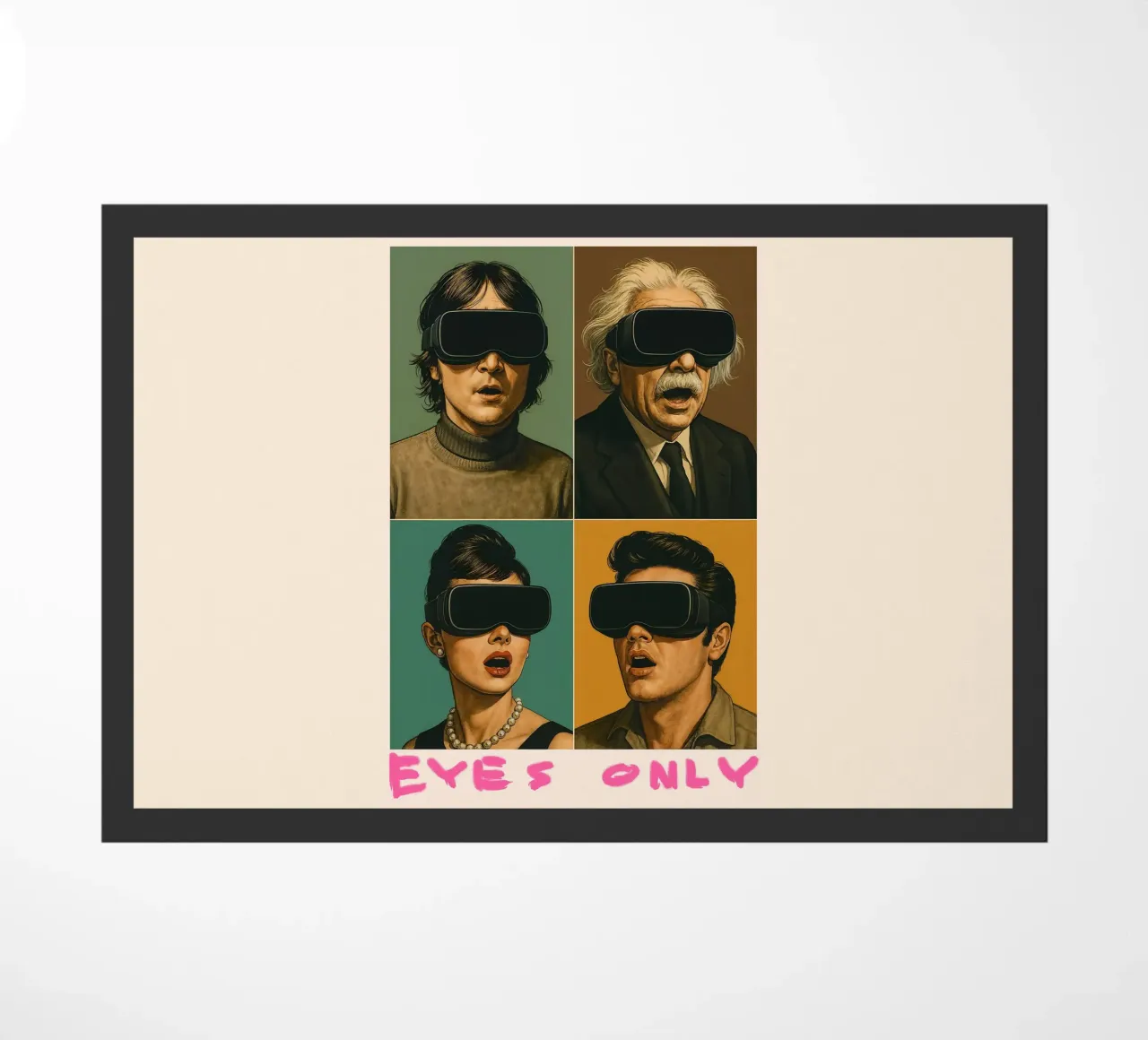 EYES ONLY – Icons in VR Fußmatte von Studio Mooodz