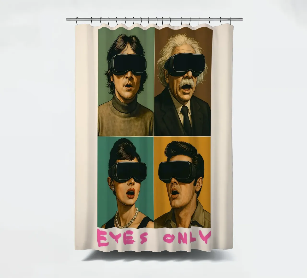 EYES ONLY – Icons in VR tenda da doccia da Studio Mooodz