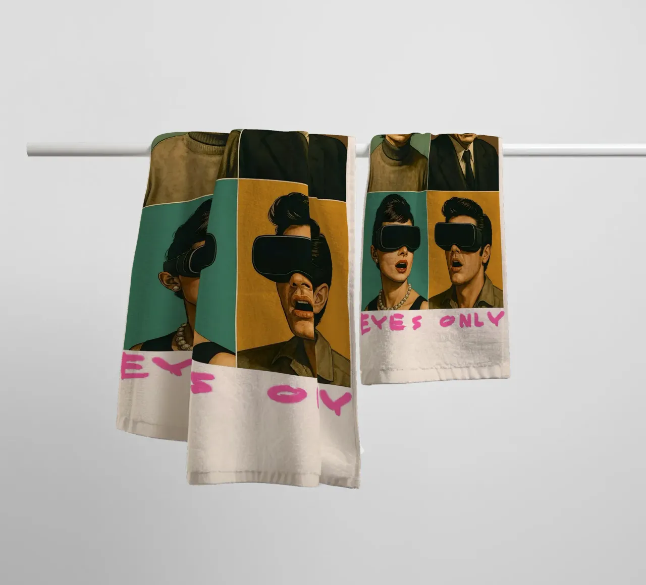 EYES ONLY – Icons in VR toalla de baño de Studio Mooodz