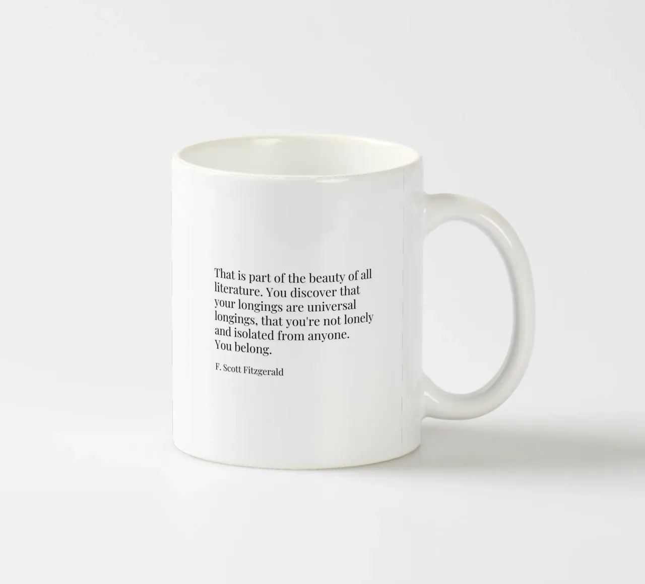 Citazione di You Belong tazza in ceramica da Paigaam Studio