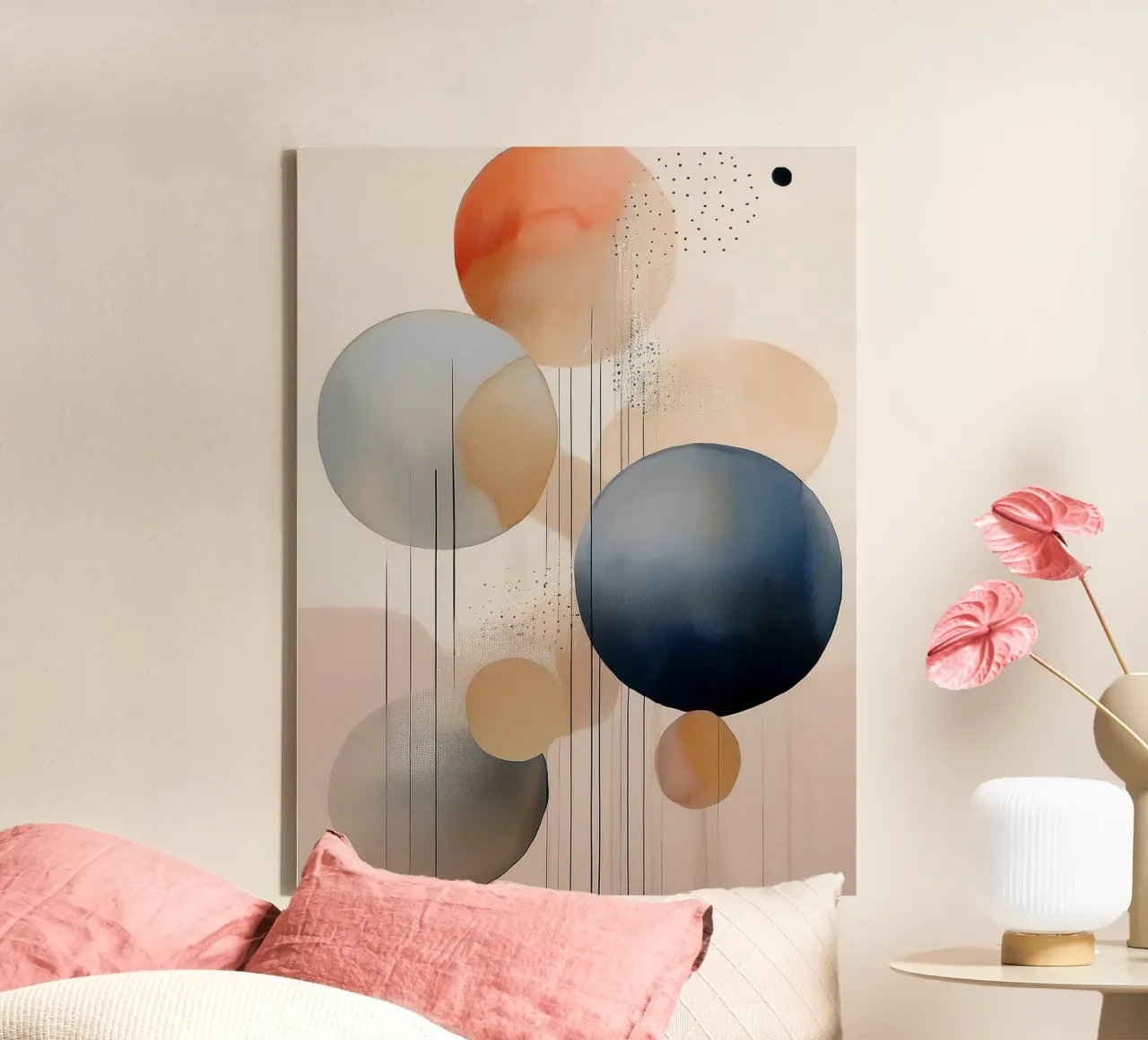 Abstract Shapes #2 tela con Cornice a cassetta da Hightown Design
