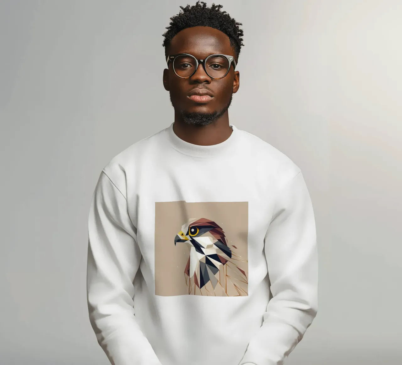 Falco geometrico - eleganza e precisione felpa da namosh