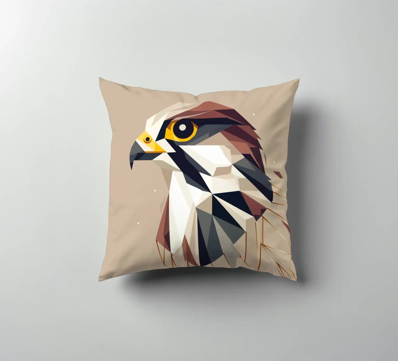 Falco geometrico - eleganza e precisione cuscino da namosh