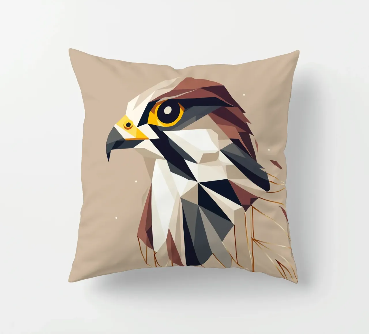 Falco geometrico - eleganza e precisione cuscino da namosh