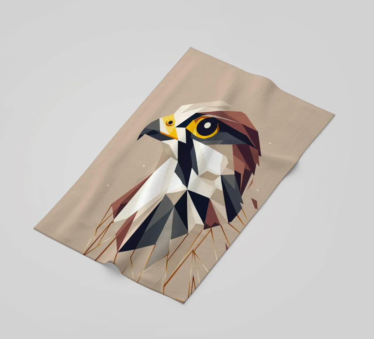 Falco geometrico - eleganza e precisione telo mare da namosh