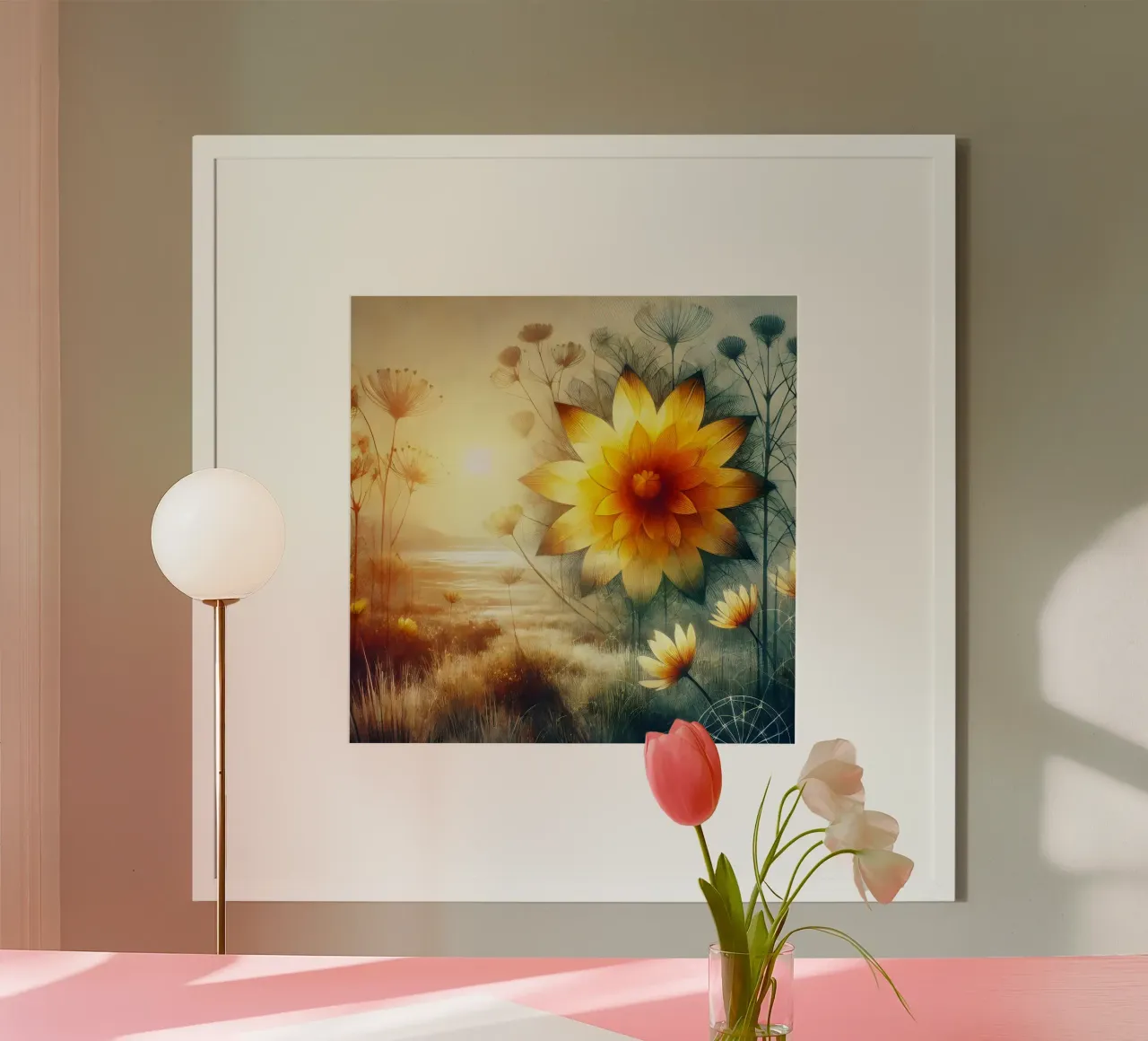 Fiore della vita - stile acquerello poster da spiritual