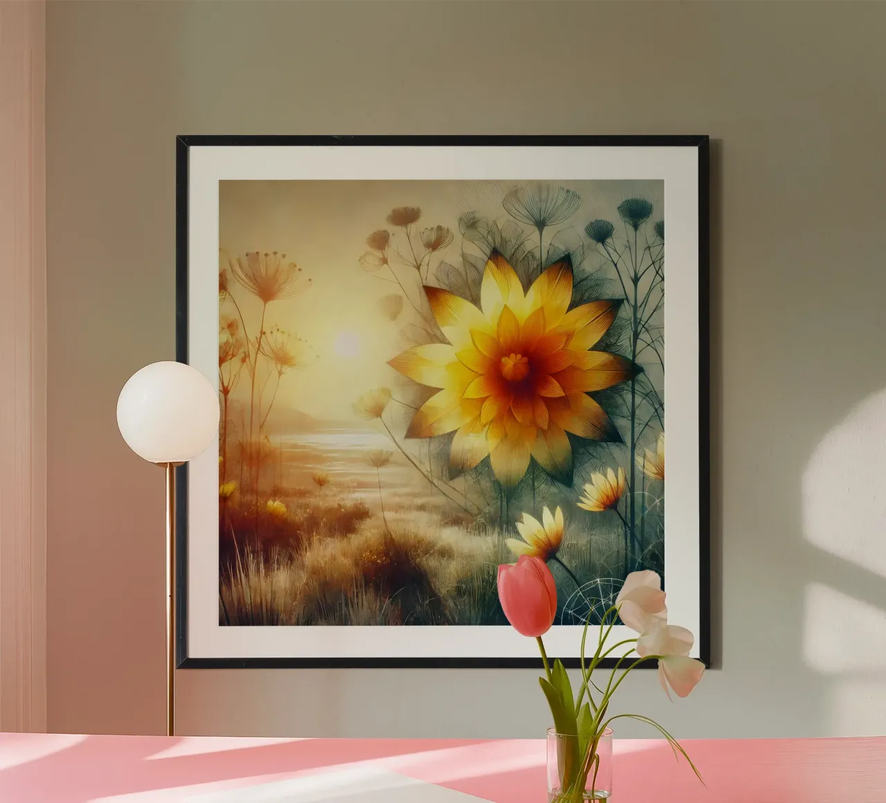 Fiore della vita - stile acquerello poster da spiritual