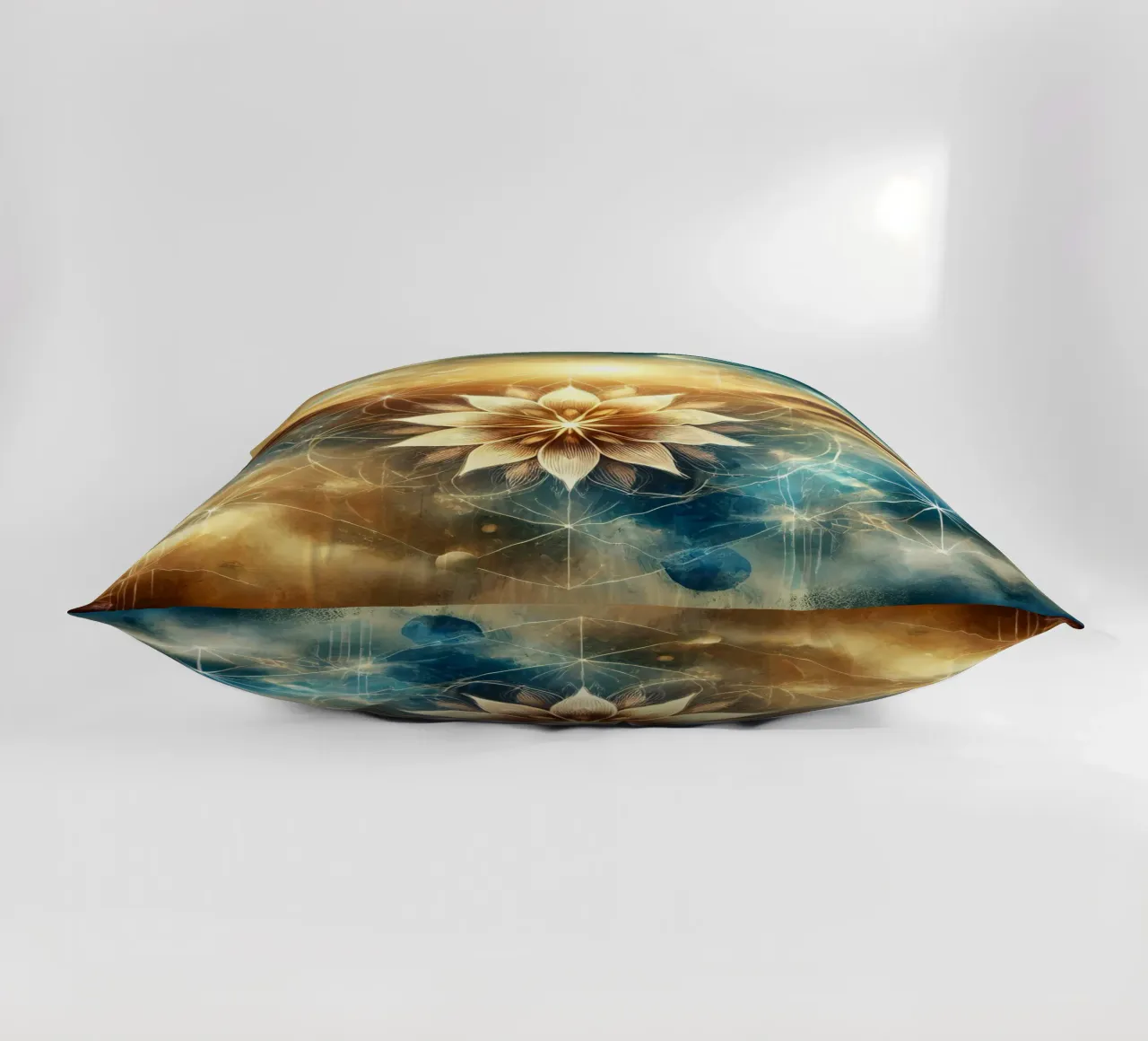 Flower of life - watercolour style decorative cushion by spiritual