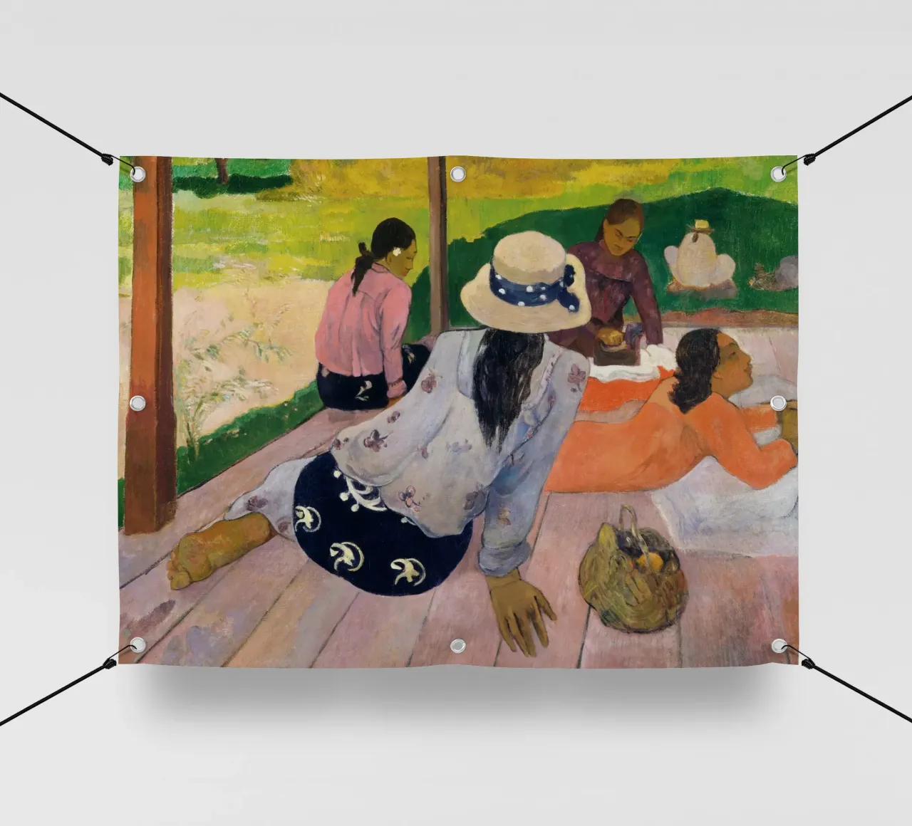Paul Gauguin - Die Pause telo in pvc da Old Masters