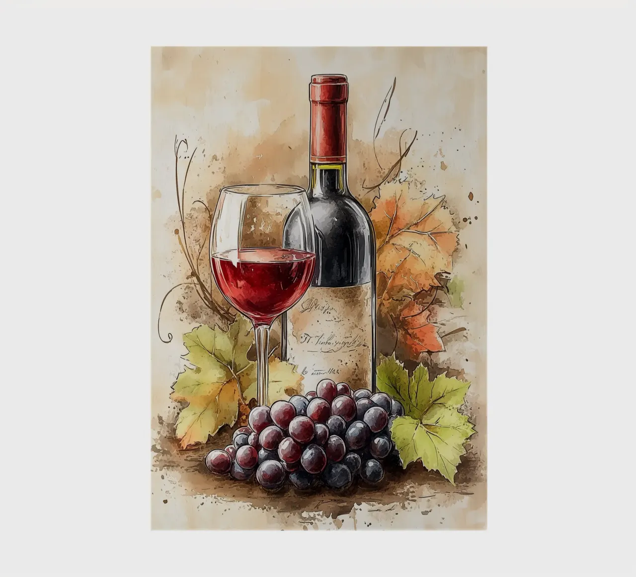 Vino e uva d'autunno diario da Spice & Style
