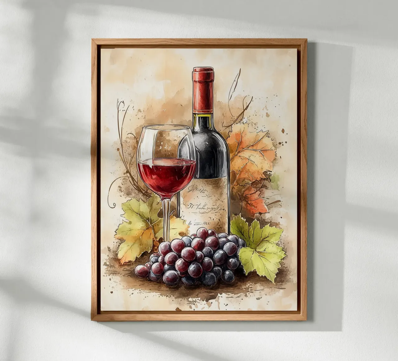 Vino e uva d'autunno pannello forex da Spice & Style