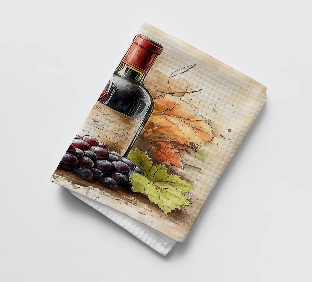 Vino e uva d'autunno canovaccio da cucina da Spice & Style