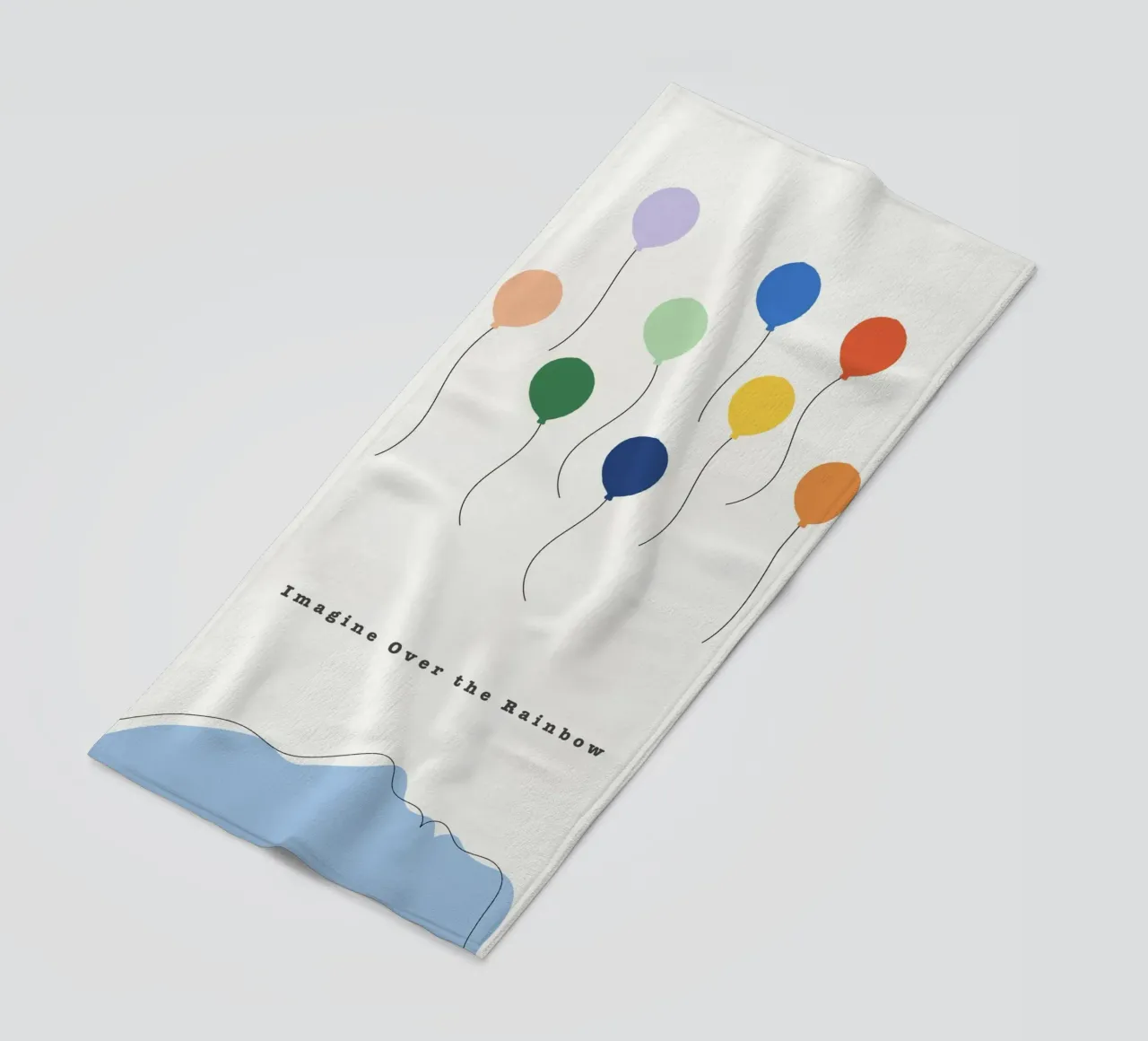 Immaginare oltre l'arcobaleno telo mare da natural neutral