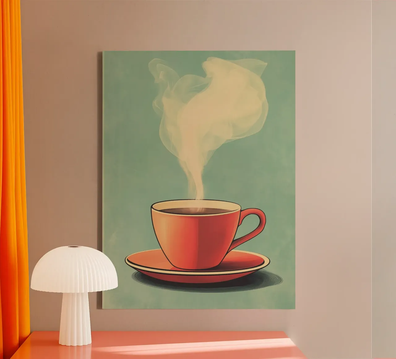 Smoking coffee tasse canvas by Spice & Style