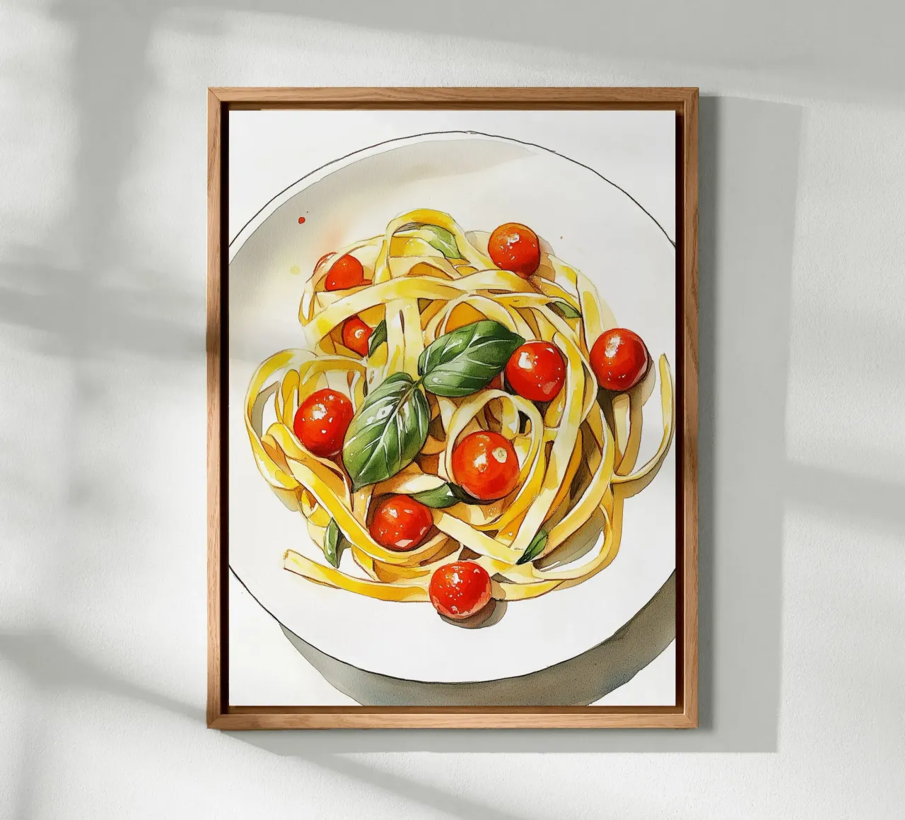 Pasta fresca con pomodoro e basilico alluminio dibond da Spice & Style