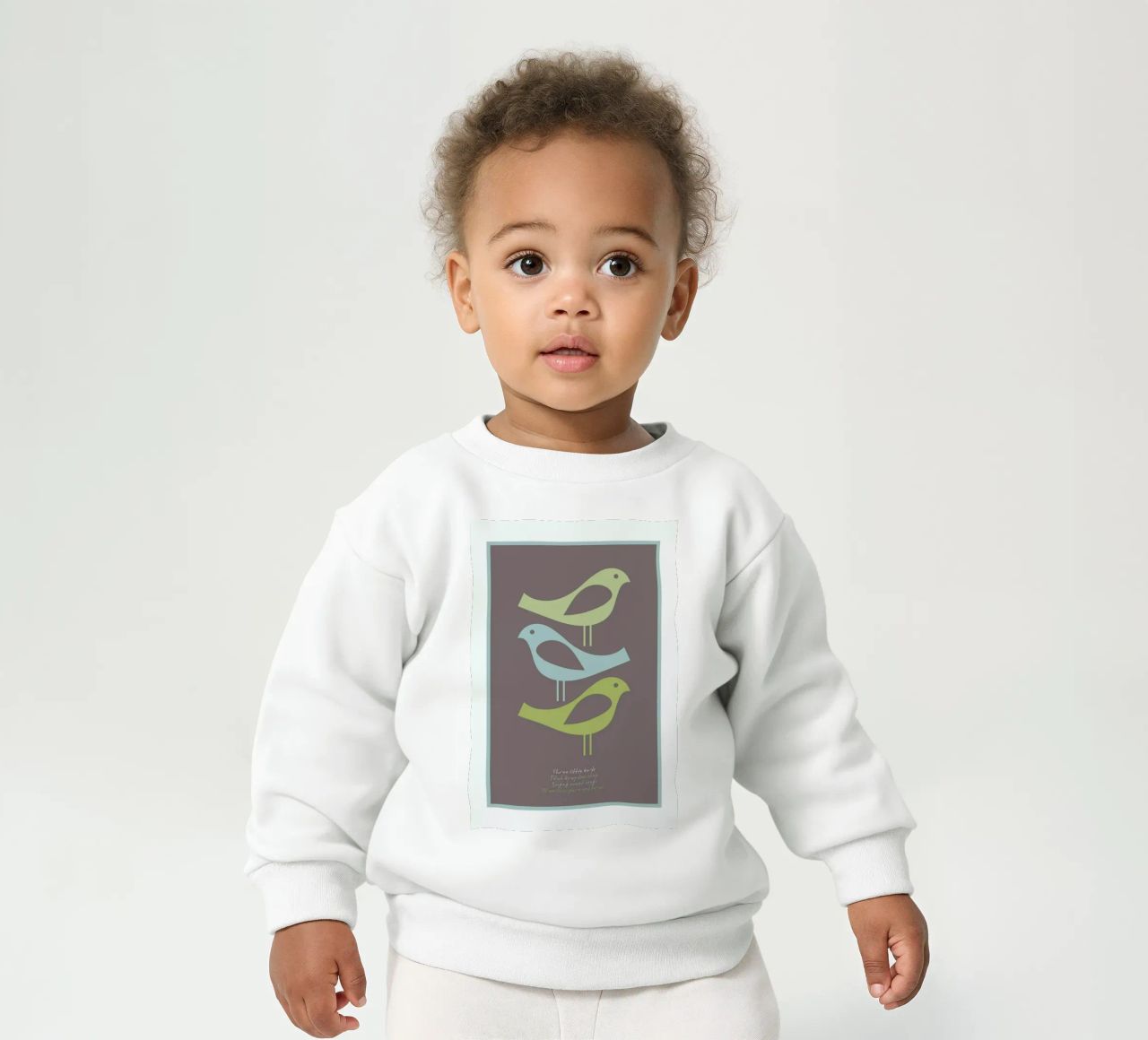 Three little birds felpa neonato da Visual Philosophy